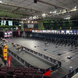 The arena is set! Athletes - Ready! Judges - Ready! Go!! @athensthrowdown #fitness #crossfit #athensthrowdown #xtremestores