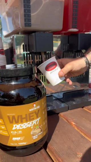 All about sports and the new Whey Dessert Protein at @ensosportsclubathens #xtrgr #warriorlab #wheyprotein
